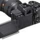 The Sony Alpha 7R V's screen's articulation being demonstrated.